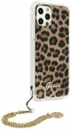 Guess® Θήκη Leopard for iPhone 12/12 Pro (GUHCP12MKSLEO) Hard Case Gold Chain