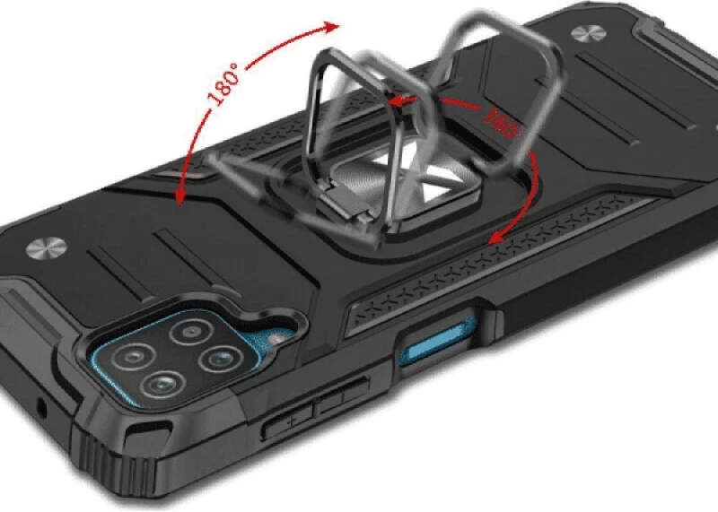 Wozinsky Θήκη Ring Armor Kickstand Samsung Galaxy A12 Μαύρο