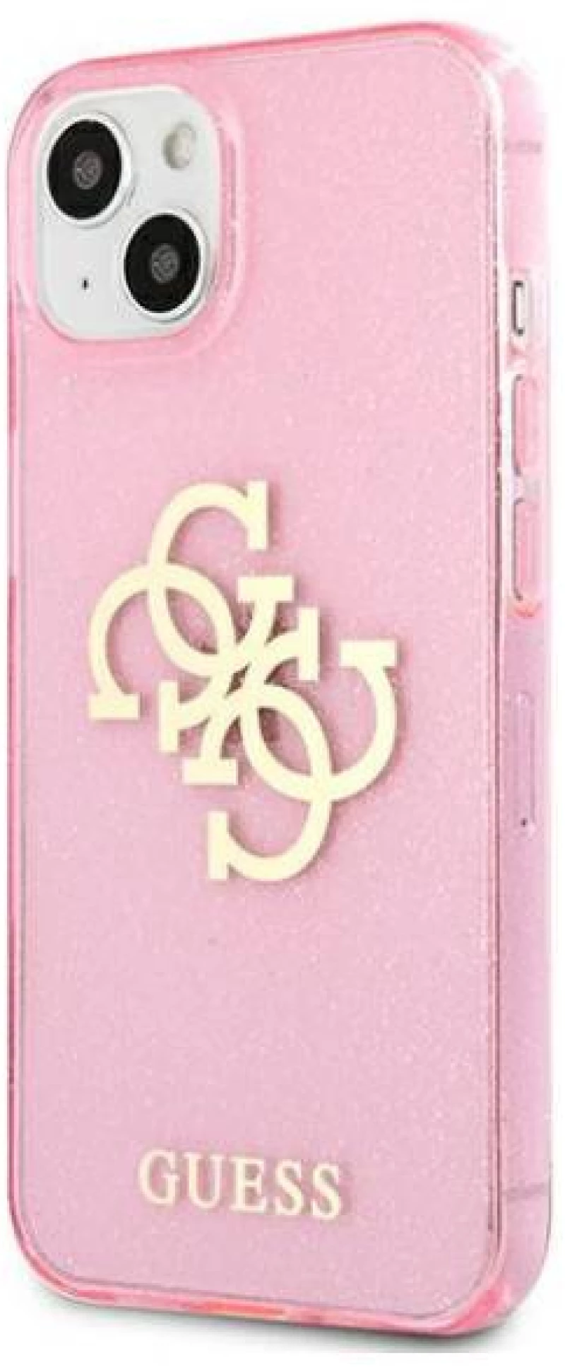 Guess® Big 4G Full Glitter Back Cover Σιλικόνης Ροζ iPhone 13 (GUHCP13MPCUGL4GPI)