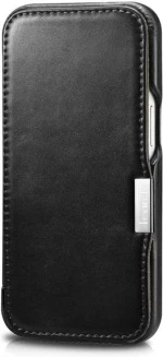 iCarer® Vintage θήκη Book Curved Edge Metal Clip iPhone 13 Mαύρο (RIX1306-BK)