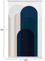 ΧΑΛΙ ΣΑΛΟΝΙΟΥ ΜΕ ΚΡΟΣΙΑ ΠΟΛΥΧΡΩΜΟ FB97675.49 160X230εκ.