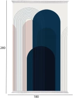ΧΑΛΙ ΣΑΛΟΝΙΟΥ ΜΕ ΚΡΟΣΙΑ ΠΟΛΥΧΡΩΜΟ FB97723.49 180X280 εκ.