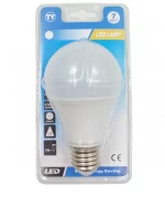 LED ΛΑΜΠΑ E27/7W/620Lm/6000K A60-7W-W