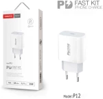 Tranyoo φορτιστής type-C σε lighting 20W 3A 1m P12-l - Fast charger 690021