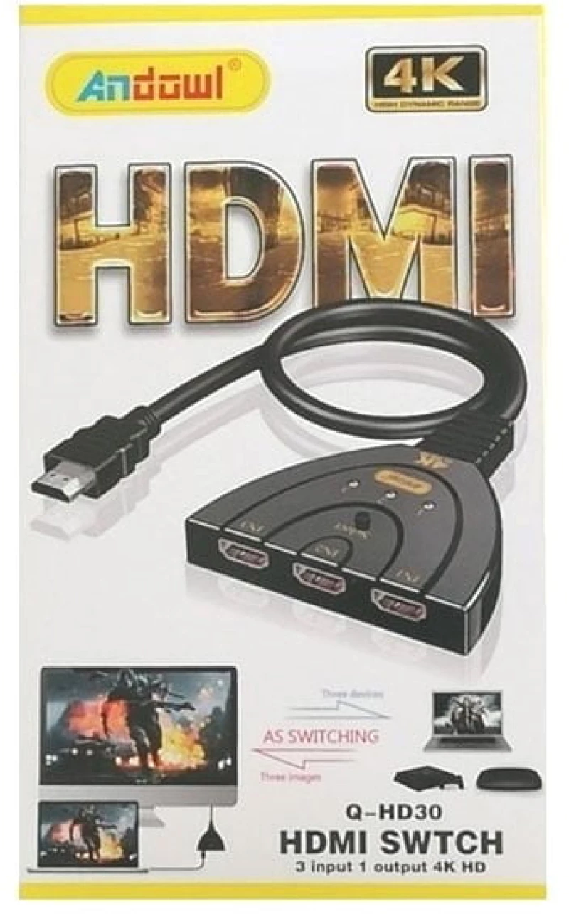 Andowl Μετατροπέας HDMI 4K HD Q-HD30 - HDTV Switch 4764