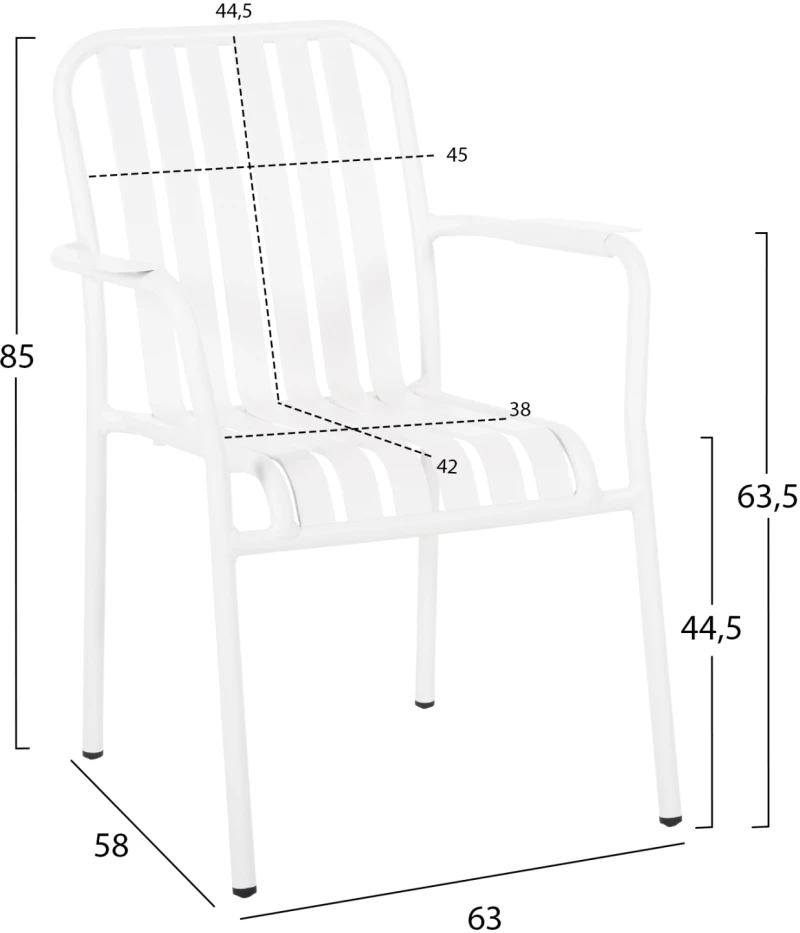 ΠΟΛΥΘΡΟΝΑ ΑΛΟΥΜΙΝΙΟΥ FB96088.02 ΛΕΥΚΗ 63x58x85Υεκ.