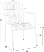 ΠΟΛΥΘΡΟΝΑ ΑΛΟΥΜΙΝΙΟΥ FB96088.02 ΛΕΥΚΗ 63x58x85Υεκ.