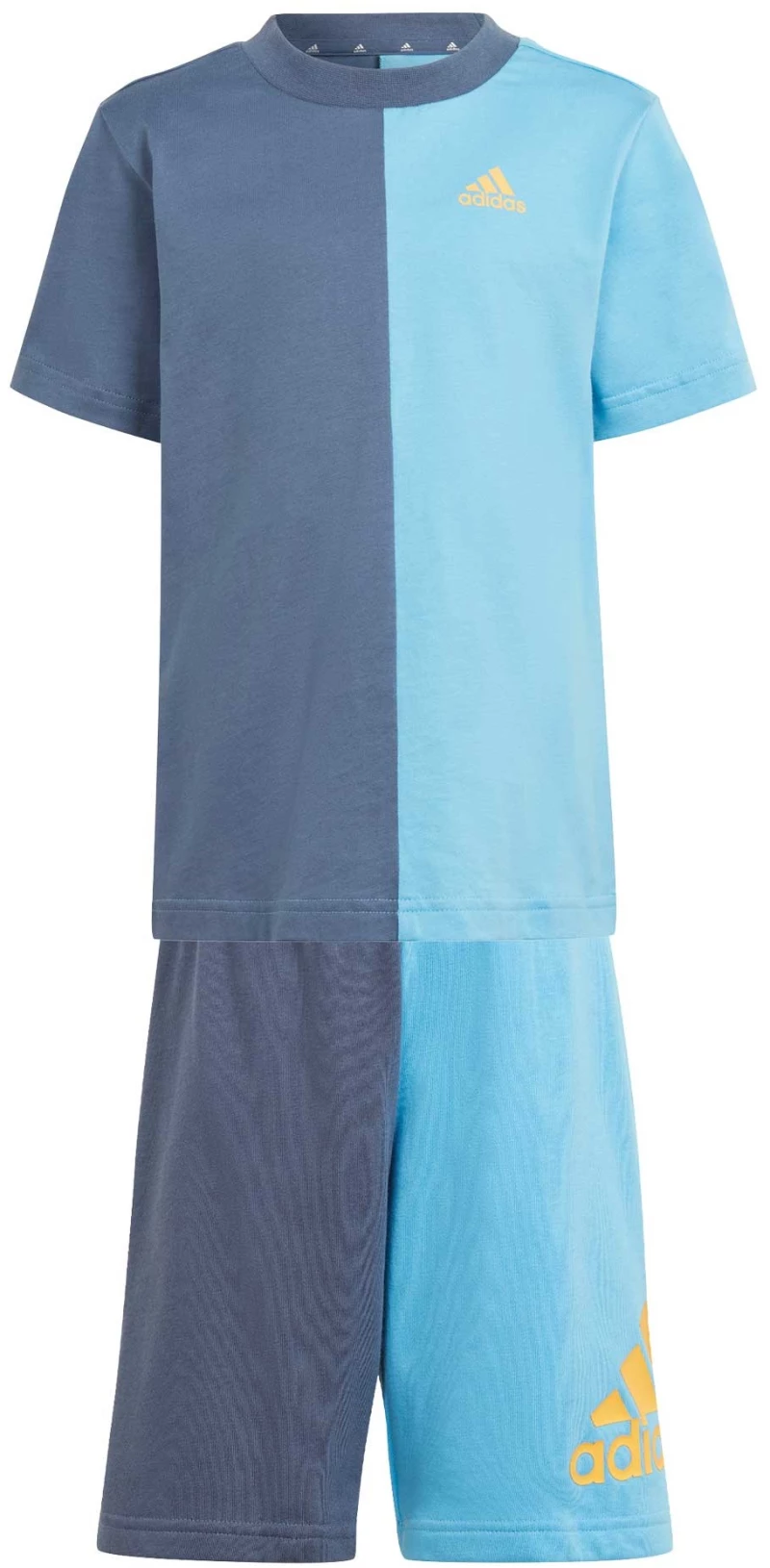 ADIDAS KIDS SET ESSENTIALS COLORBLOCK REGULAR FIT COTTON BLUE/YELLOW IS2677