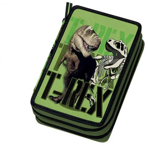 Κασετίνα Διπλή Γεμάτη Dinosaur
