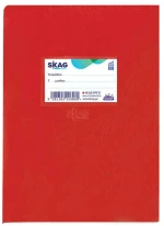 Τετράδιο Διεθνές Super Skag 50 Φύλλων 80gr Κόκκινο