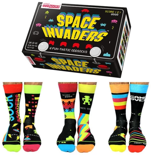 Ανδρικές Κάλτσες United Odd Socks 6τμχ. Νο 39-46 SPACE INVADERS