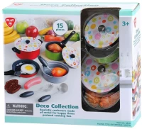 Playgo Μεταλλικό Σετ Κουζινικών Deco-15Τμχ (6840)