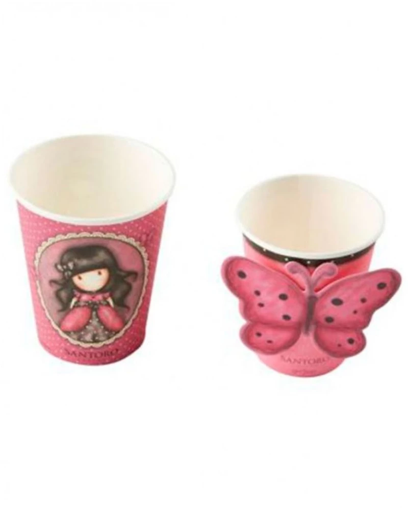 Ποτήρια Χάρτινα Santoro Gorjuss Ladybird 8τμχ. BR52386