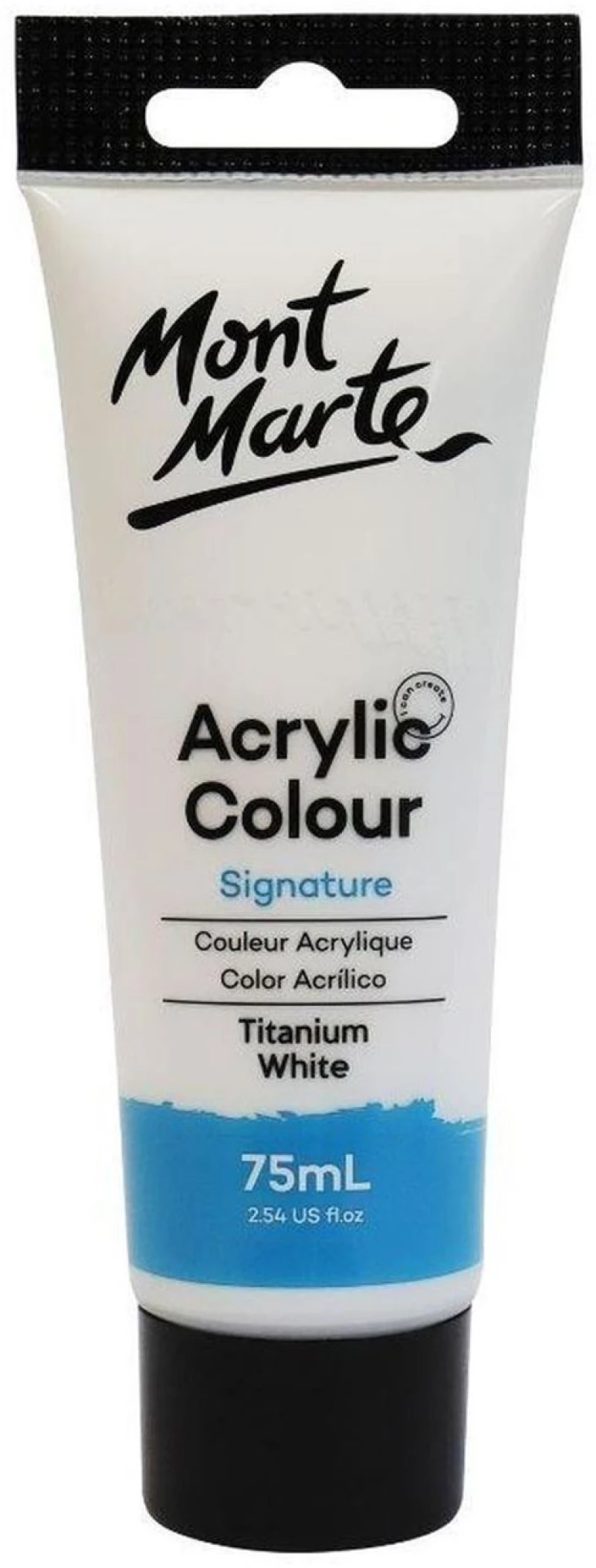 Ακρυλικό Mont Marte 75ml Studio Acrylic 01 Titanium White