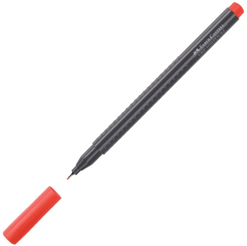 Μαρκαδόρος Faber-Castell Grip Finepen 0.4 Κόκκινος