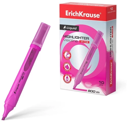 Μαρκαδόρος Υπογράμμισης Erichkrause Visioline V-14 1-4mm Ροζ  56029