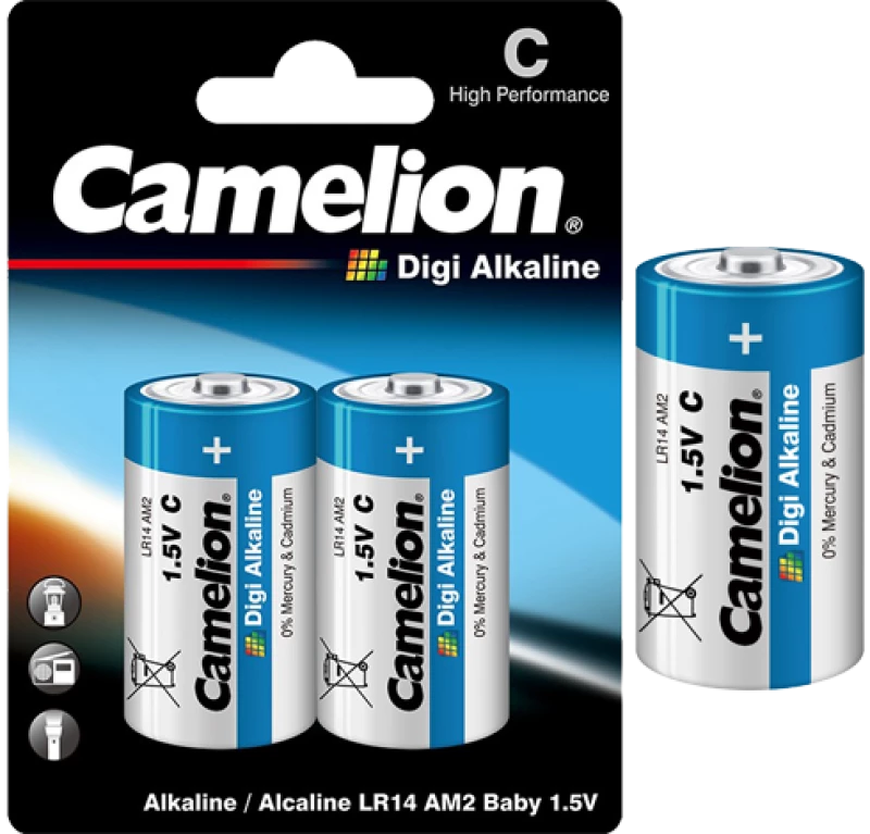 LR14-BP2DG ΜΠΑΤΑΡΙΑ CAMELION DIGI ΕΝΙΣΧΥΜΕΝΗ ΑΛΚΑΛΙΚΗ C CAMELION