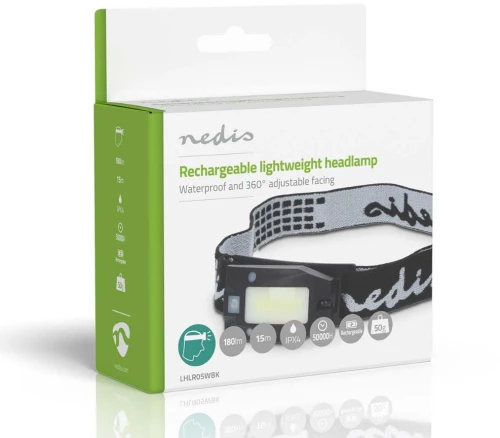 Nedis led Headlight (Lhlr05wbk) (Nedlhlr05wbk)