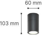DOWN LIGHT GU10 IP44 ΛΕΥΚΟ  ABS+PC Chelan