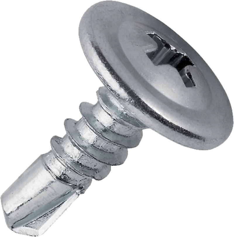 SELF DRILLING SCREW WITH TRUSS WASHER HEAD PH2 4.2x16mm