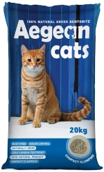 AEGEAN CATS ΑΜΜΟΣ ΥΓΙΕΙΝΗΣ ΓΑΤΑΣ ΧΩΡΙΣ ΑΡΩΜΑ 20KG