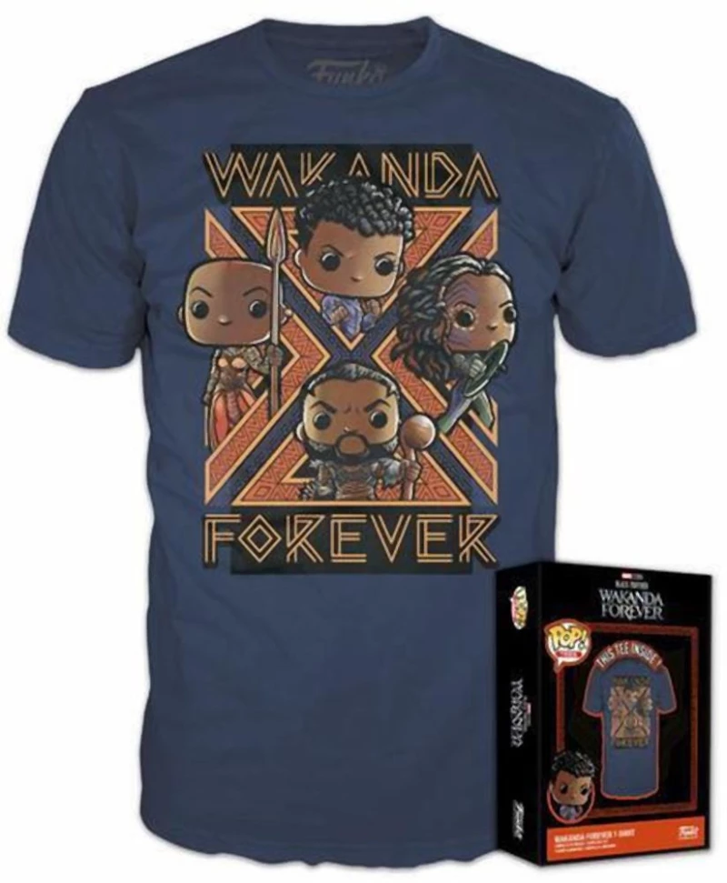 Funko Boxed Tee: Marvel Black Panther Wakanda Forever T-shirt (M)
