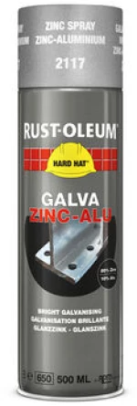 Ψυχρό γαλβάνισμα σε σπρέι αλουμίνιου Galva zinc alu Rust-oleum 500ml