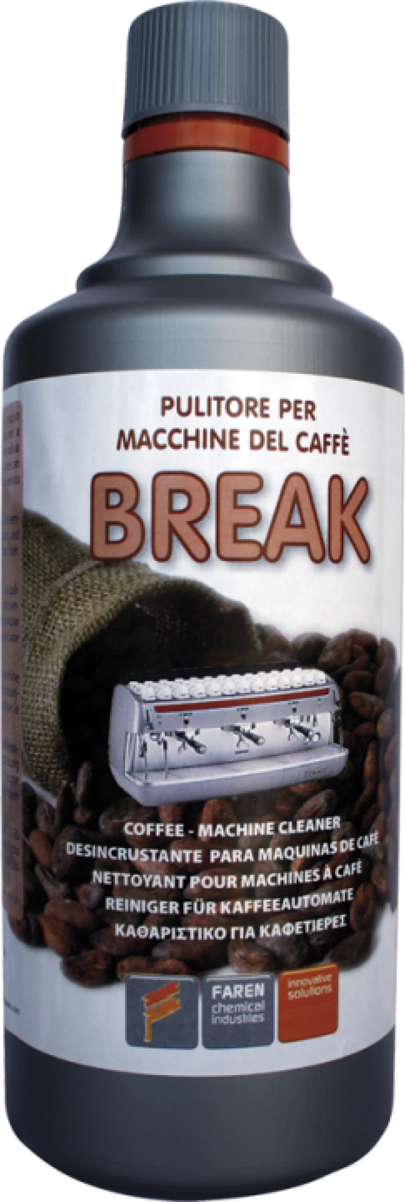 Καθαριστικό υγρό μηχανής καφέ espresso Break Faren 750ml