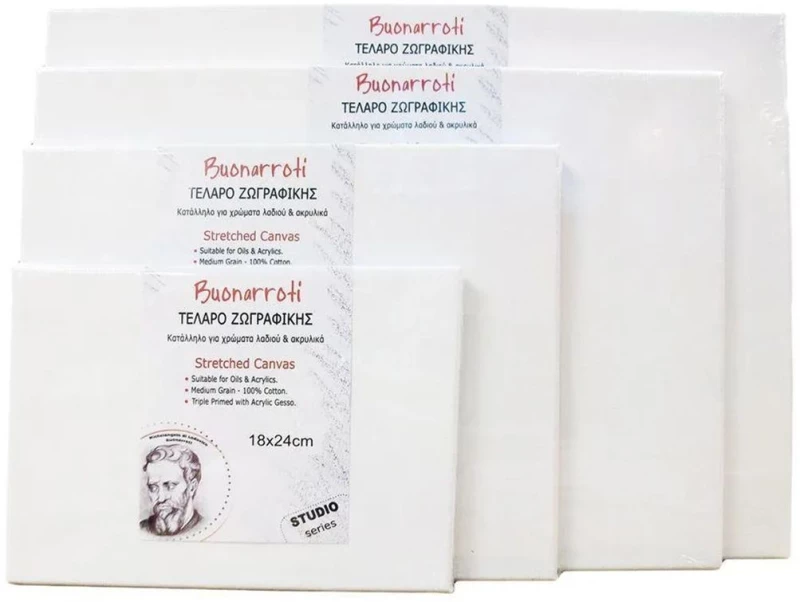 Τελάρο Ζωγραφικής Buonarroti 60x70cm Με Βαμβακερό Καμβά
