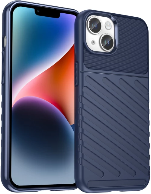Thunder Flexible Back Cover για Apple iPhone 14 – Μπλε