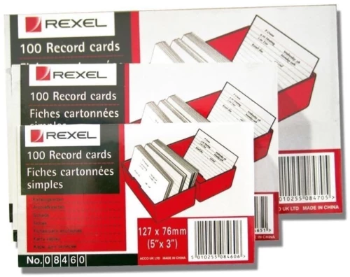 Καρτέλα Rexel No8470 203x127mm 100τεμ