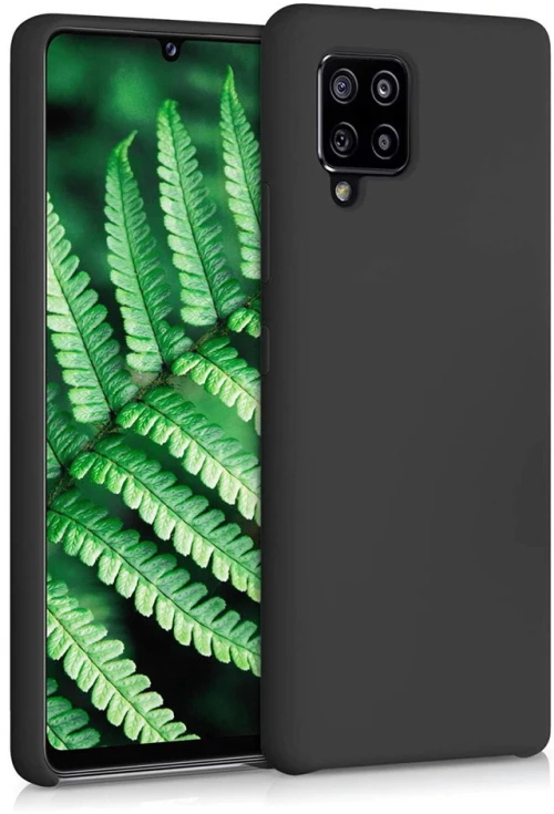 Silicone Case Soft Flexible Rubber Cover for Samsung Galaxy A42 5G black