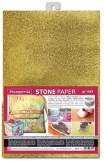Stamperia Stone paper A4 Gold
