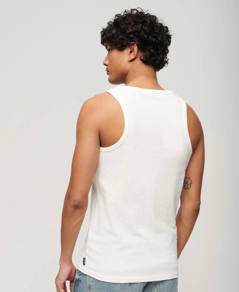 SUPERDRY CALI STRIPPED LOGO VEST T-SHIRT (M6010816A-1ZX)