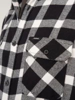 REBASE Shirts Flannel (232.RGS.570 BLACK/WHITE)