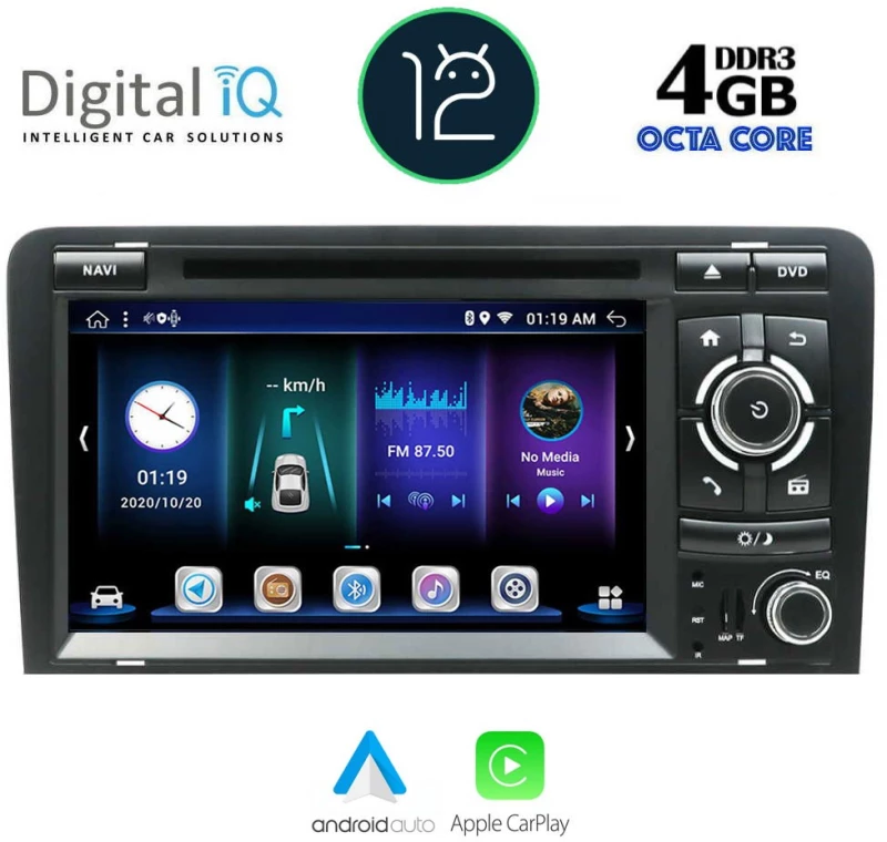 DIGITAL IQ BXE 649_CPA (7" DVD) MULTIMEDIA OEM AUDI A3 mod. 2003-2012 DIQ_BXE_649