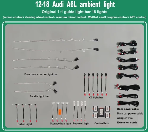 DIQ AMBIENT AUDI A6 4G (Digital iQ Ambient Light Audi A6 mod. 2012-2018, 18 Lights) DIQ_ALA6_18