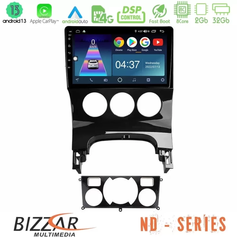 Bizzar ND Series 8Core Android13 2+32GB Peugeot 3008 AUTO A/C Navigation Multimedia Tablet 9" U-ND-PG0163