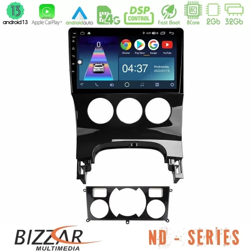 Bizzar ND Series 8Core Android13 2+32GB Peugeot 3008 AUTO A/C Navigation Multimedia Tablet 9" U-ND-PG0163