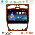 Bizzar ND Series 8Core Android13 2+32GB Mercedes C Class (W203) Navigation Multimedia Tablet 9" (Wooden Style) U-ND-MB0925W