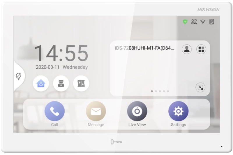 Hikvision DS-KH9510-WTE1(B) All in One ( Video Intercom / CCTV / Alarm / Access Control) Android Μόνιτορ Θυροτηλεόρασης 10.1 INCH