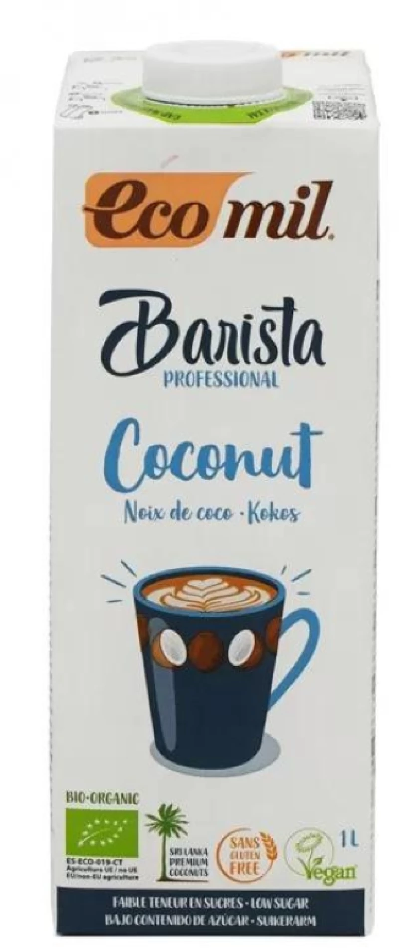 Βιολογικό Ρόφημα  Καρύδας   Barista  1lt     Ecomil 14766