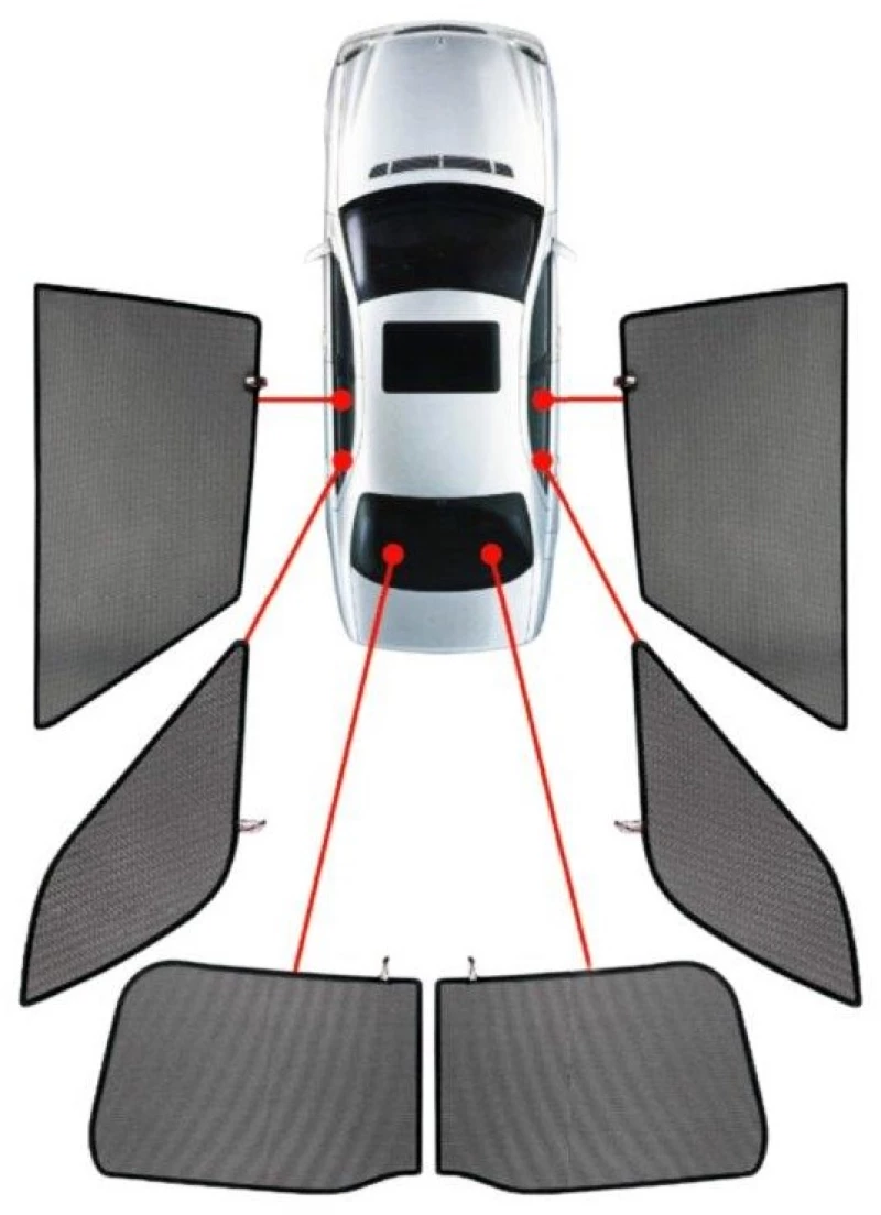 MAZDA CX7 5D 07-12 ΚΟΥΡΤΙΝΑΚΙΑ ΜΑΡΚΕ CAR SHADES - 6 ΤΕΜ. PVC.MAZ-CX7-5-A