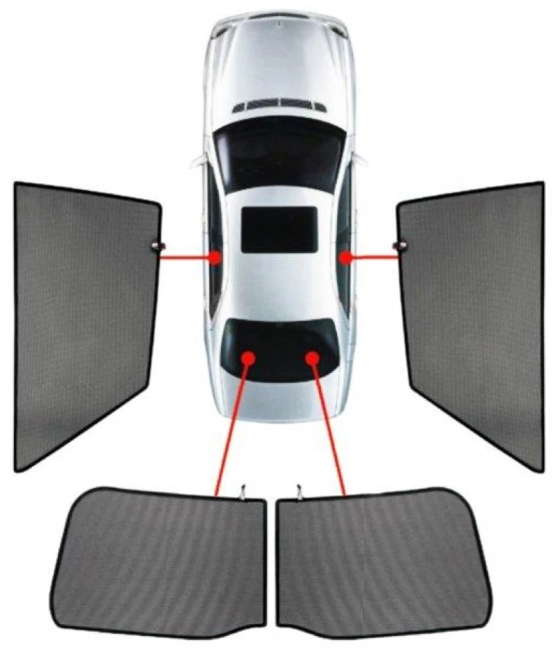 LAND ROVER EVOQUE 5D 2011+ ΚΟΥΡΤΙΝΑΚΙΑ ΜΑΡΚΕ CAR SHADES - 4 ΤΕΜ. PVC.LRO-EV-5-A