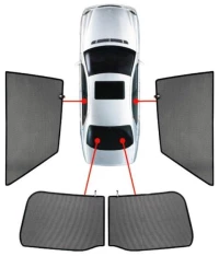 LAND ROVER EVOQUE 5D 2011+ ΚΟΥΡΤΙΝΑΚΙΑ ΜΑΡΚΕ CAR SHADES - 4 ΤΕΜ. PVC.LRO-EV-5-A
