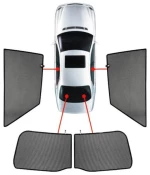 VW UP 3D 2011+ ΚΟΥΡΤΙΝΑΚΙΑ ΜΑΡΚΕ CAR SHADES - 4 ΤΕΜ. PVC.VW-UP-3-A