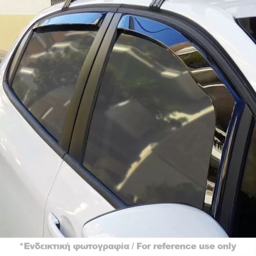 AUDI A3 4D 2012-2020 ΣΕΤ ΑΝΕΜΟΘΡΑΥΣΤΕΣ ΑΥΤΟΚΙΝΗΤΟΥ ΑΠΟ ΕΥΚΑΜΠΤΟ ΦΙΜΕ ΠΛΑΣΤΙΚΟ HEKO - 4 ΤΕΜ. ΑΝΕΜ.SET10255