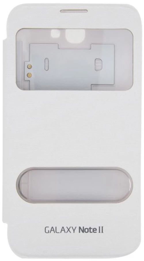 Θήκη παράθυρο για Samsung Galaxy Note 2 Λευκή SN202 OEM