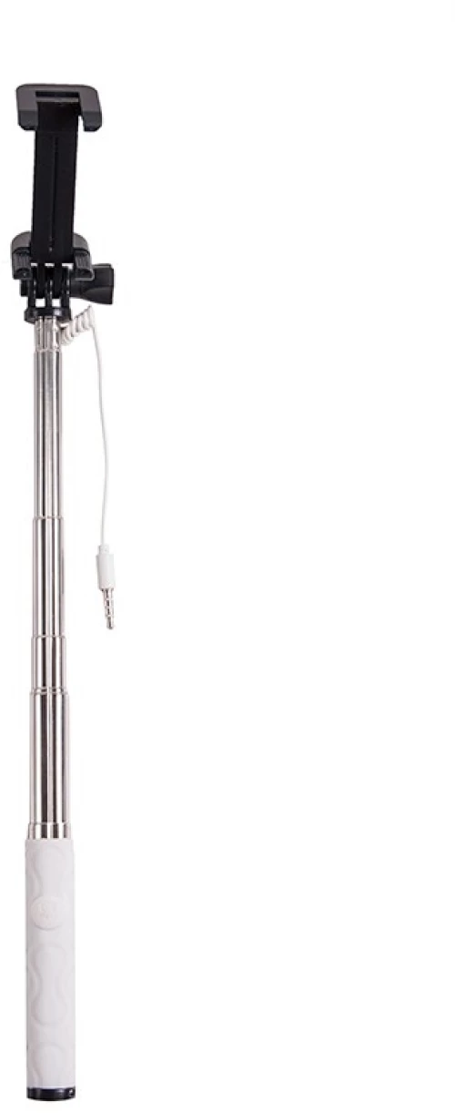 MONOPOD SELFIE STICK ΜΕ ΚΑΛΩΔΙΟ SF127 ΛΕΥΚΟ