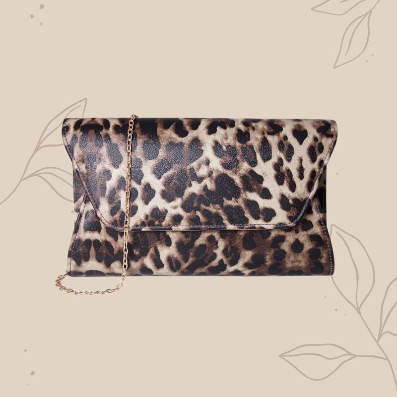 ΦΑΚΕΛΟΣ ANIMAL PRINT V-STORE 1990331_ΣΚΟΥΡΟ ΠΡΑΣΙΝΟ